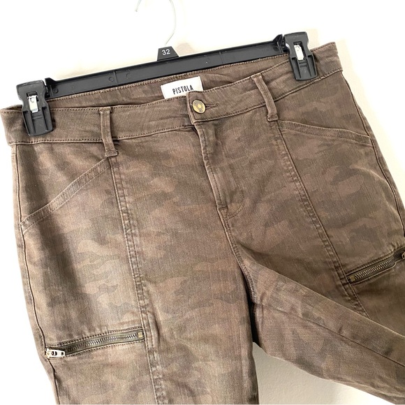 Pistola Earth Brown Camo Utility Cargo Skinny Jean - Picture 2 of 8